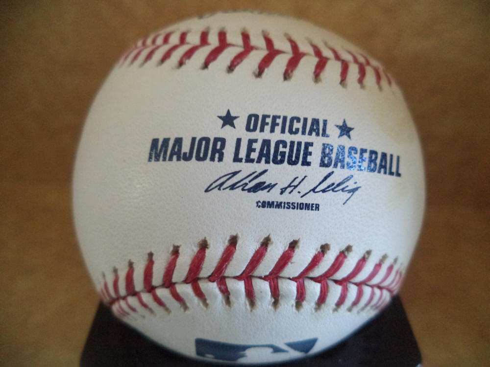 JAMES SIMMONS OAKLAND A'S SIGNED AUTOGRAPHED M.L. BASEBALL W/COA 