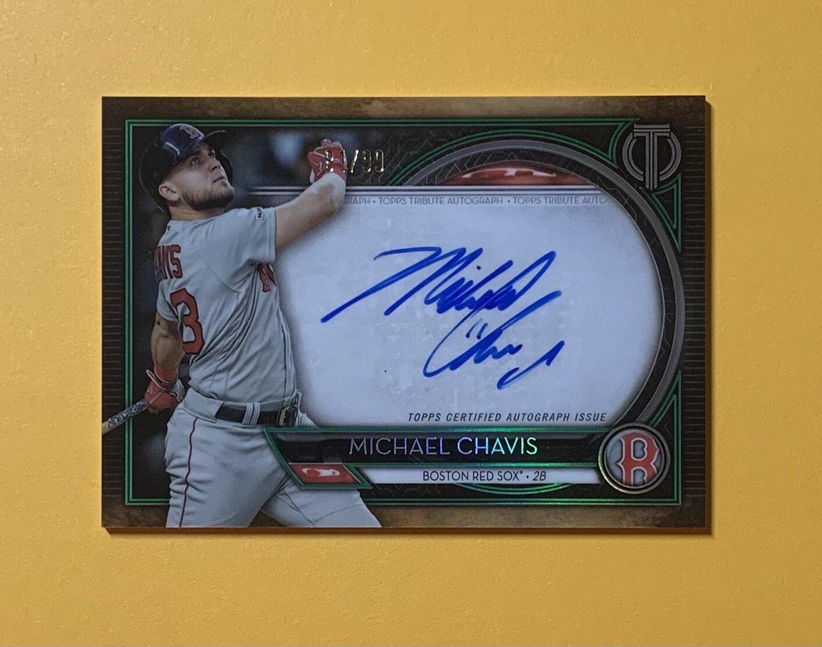 2020 TOPPS TRIBUTE MICHAEL CHAVIS TRIBUTE AUTOGRAPH /99 #TA-MCH RED SOX 