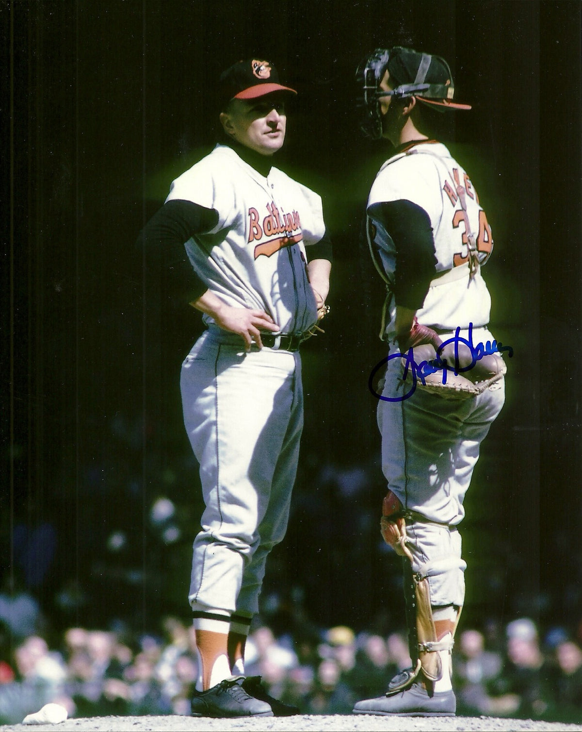 LARRY HANEY BALTIMORE ORIOLES SIGNED AUTO 8x10 PHOTO W/COA