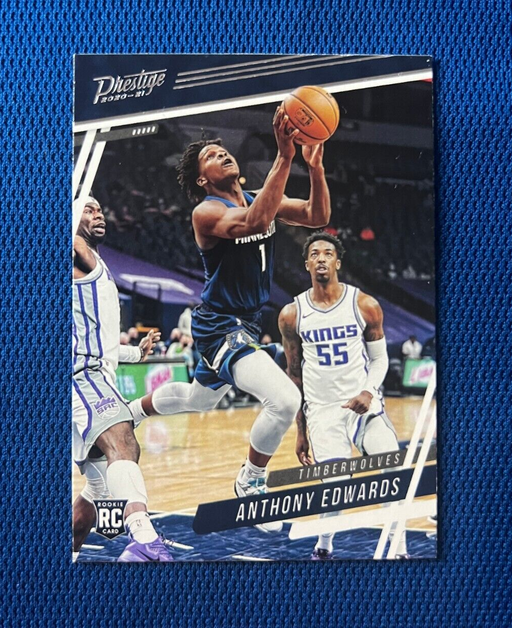 2020-21 PRESTIGE ANTHONY EDWARDS MINNESOTA TIMBERWOLVES RC ROOKIE CARD #58