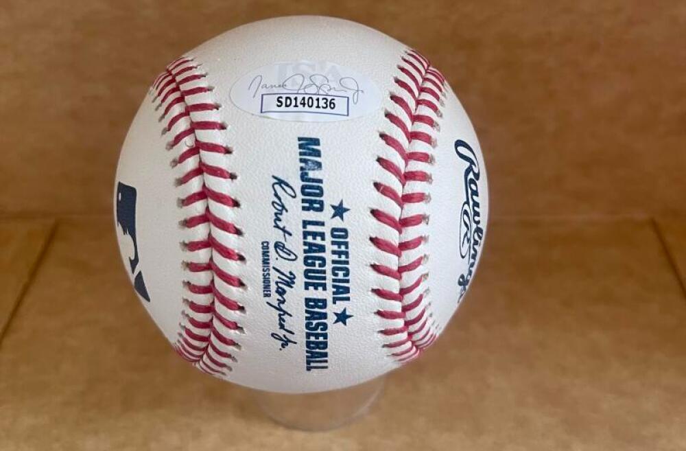 DANIEL VELLOJIN REDS SIGNED AUTOGRAPHED M.L. BASEBALL JSA AUTH