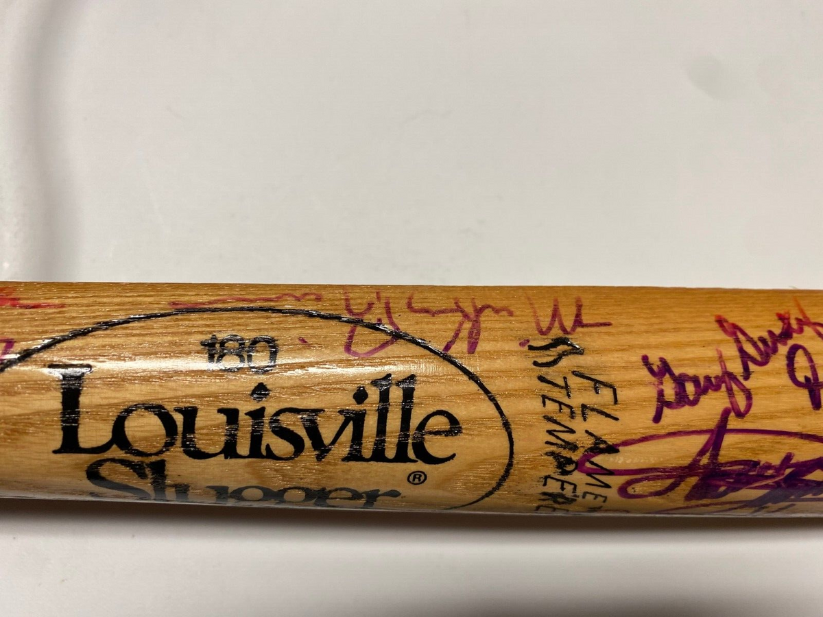 MLB GREATS MULTI SIGNED AUTOGRAPH LV SLUGGER MEMORIAL CLASSICS SPLIT BAT COA !
