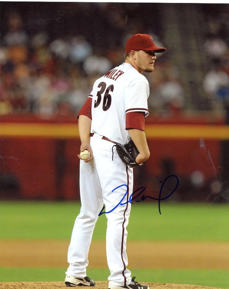 WADE MILEY ON MOUND  ARIZONA DIAMONDBACKS SIGNED 8X10 PHOTO