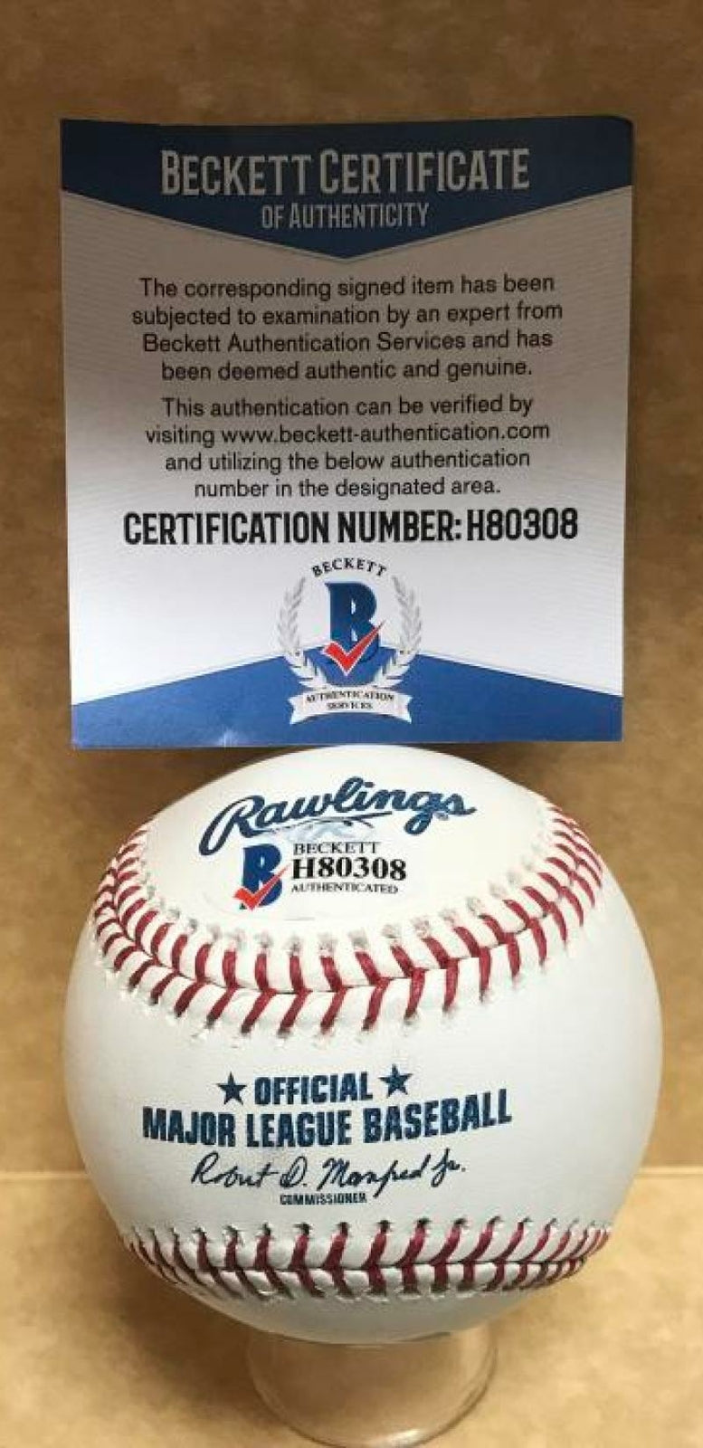 JOSE DEVERS MIAMI MARLINS SIGNED AUTOGRAPHED M.L. BASEBALL BECKETT H80308