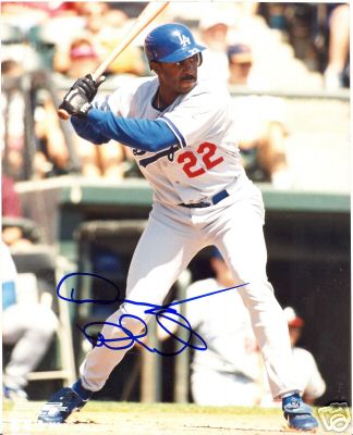 DEVON WHITE LOS ANGELES DODGERS SIGNED 8X10 PHOTO W/COA