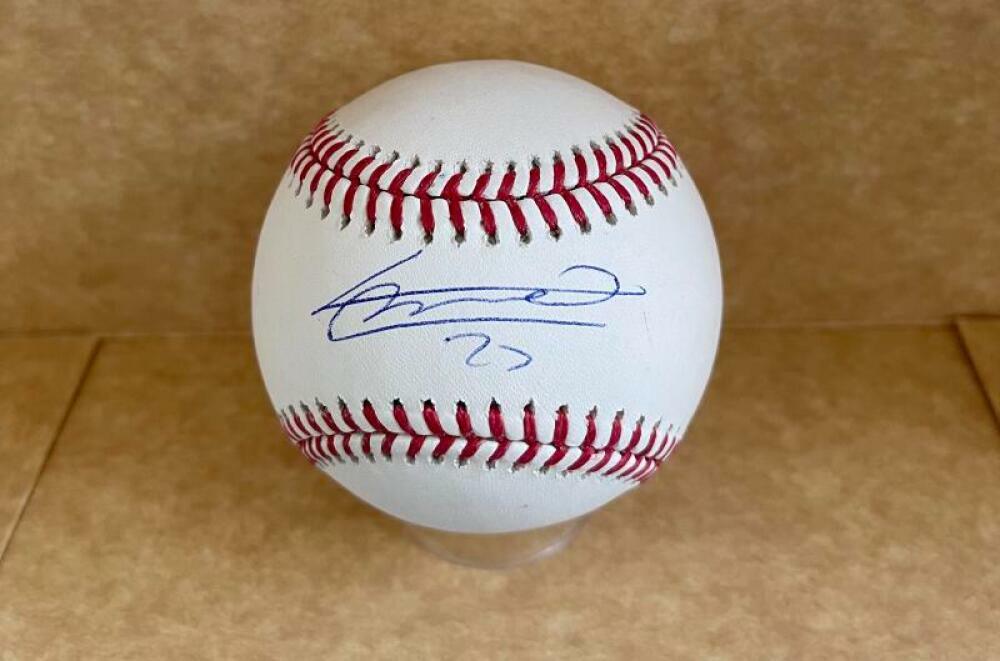 VLADIMIR GUERRERO JR. TORONTO BLUE JAYS SIGNED AUTOGRAPHED M.L. BASEBALL JSA