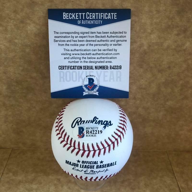 BEAU BURROWS DETROIT TIGERS ROOKIE YEAR SIGNED AUTOGRAPHED M.L. BASEBALL R422