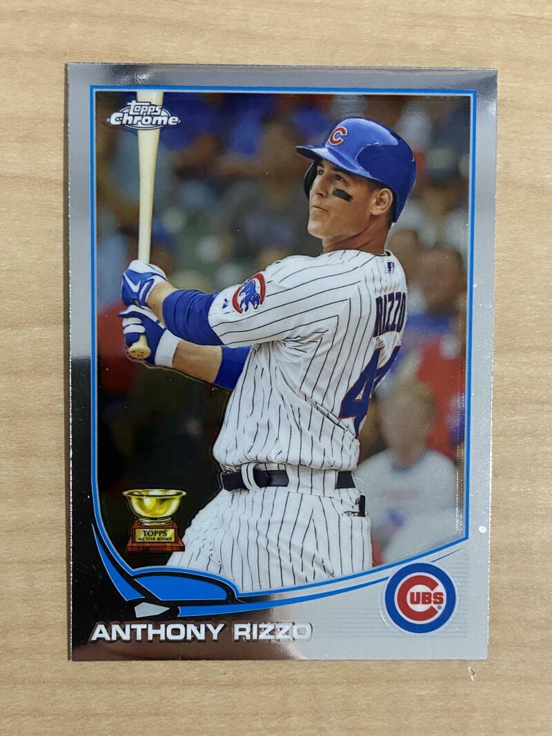 ANTHONY RIZZO CHICAGO CUBS 2013 TOPPS CHROME CARD #158