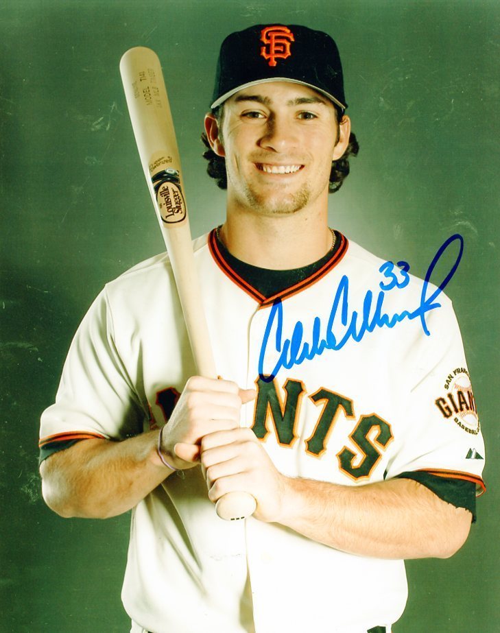 CHARLIE  CULBERSON  SAN FRANCISCO  GIANTS  WITH  BAT   SIGNED  AUTOGRAPHED 8X10