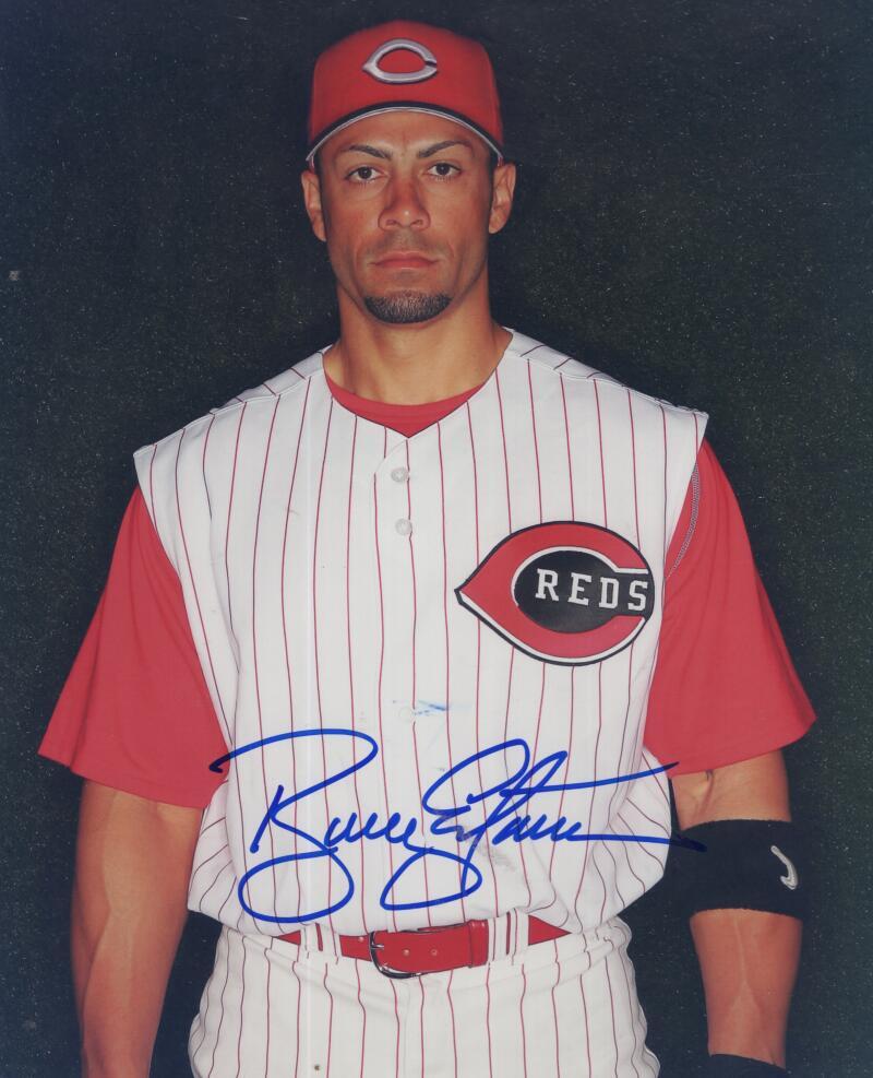 BOBBY ESTALELLA REDS  SIGNED AUTOGRAPHED 8X10 PHOTO W/ COA