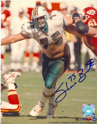 SHANE   BURTON   MIAMI DOLPHINS  SIGNED 8X10