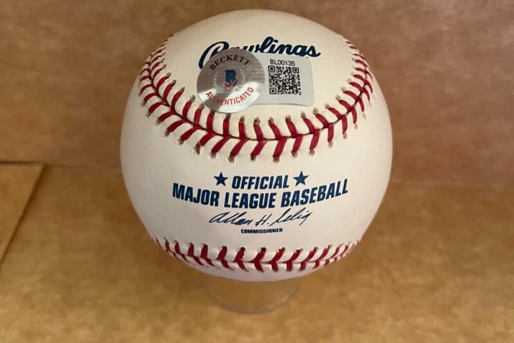 PETER GAMMONS ESPN SIGNED  HOF  AUTO M.L. BASEBALL BECKETT AUTH