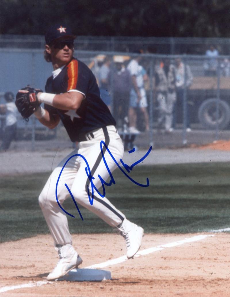 PHIL NEVIN HOUSTON ASTROS SIGNED 8X10 W/COA 