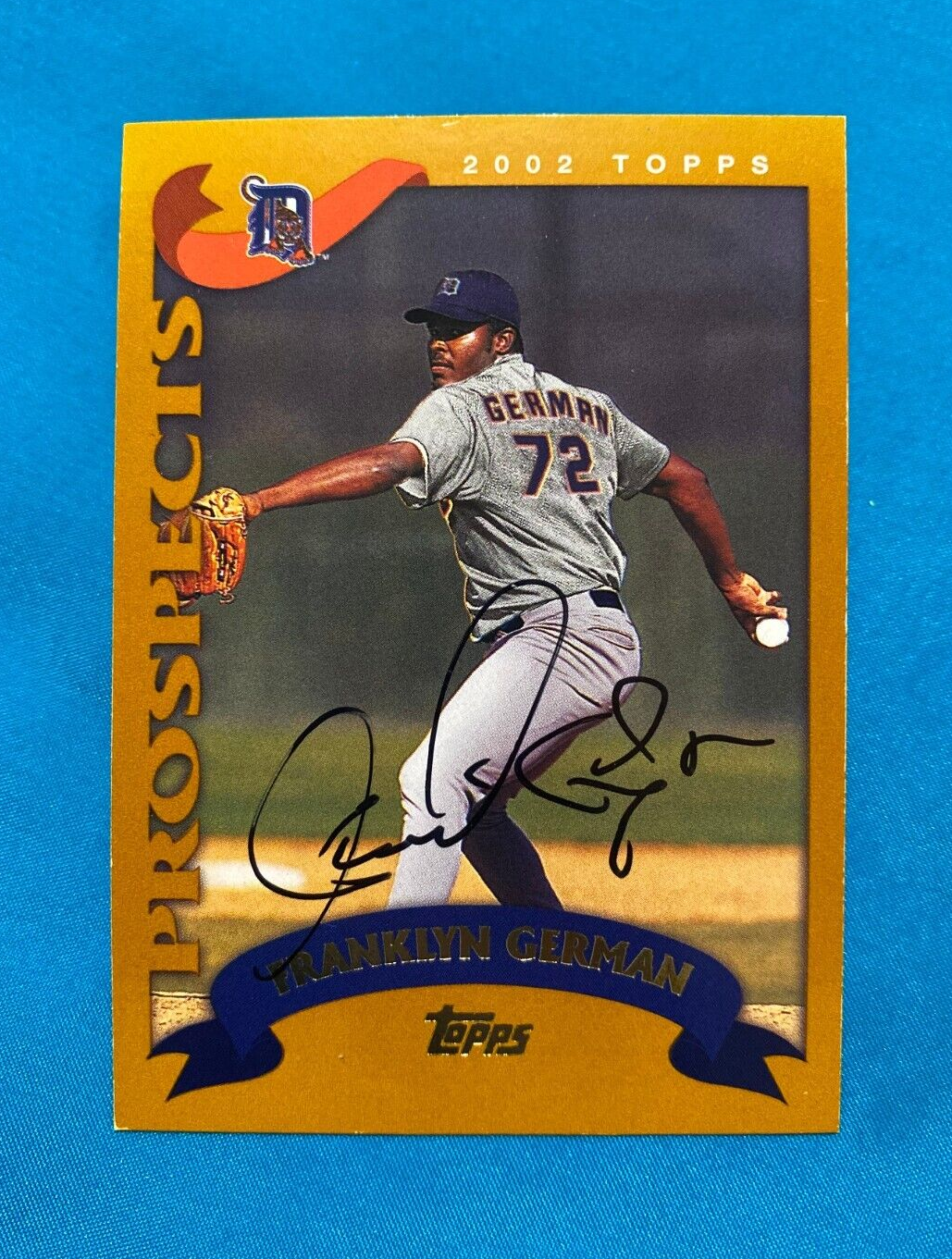 2002 TOPPS TRADED FRANKLYN GERMAN STAR ROOKIES RC SIGNED AUTO CARD #T233 W/COA