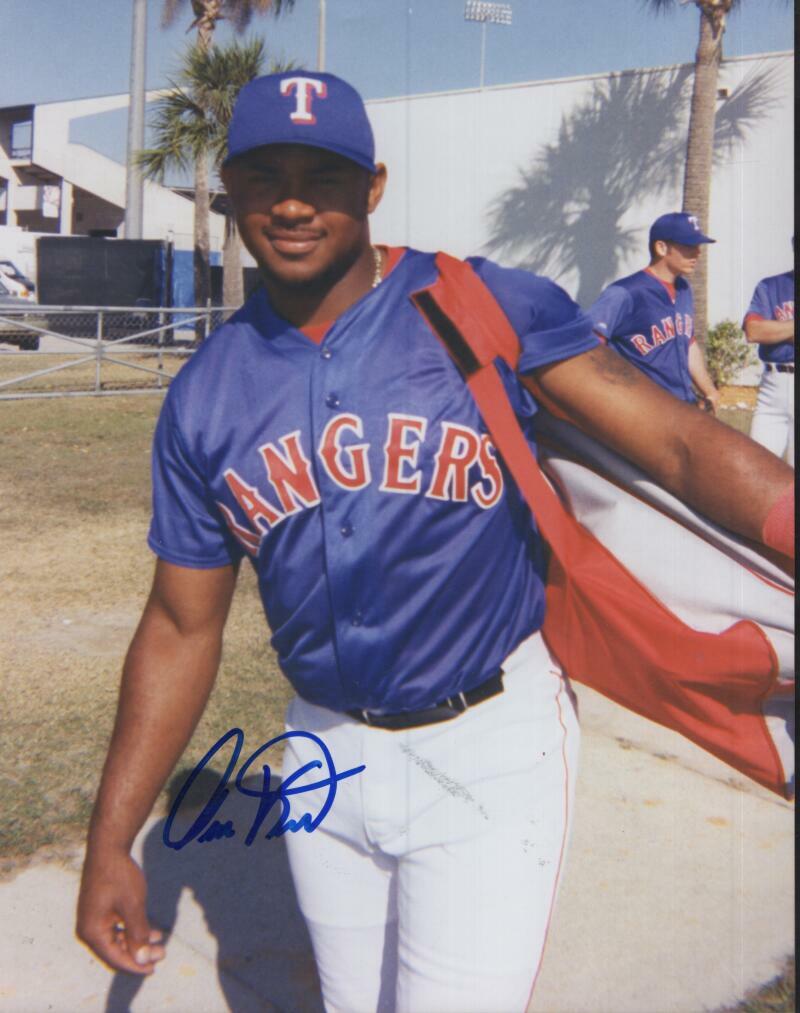 CESAR KING TEXAS RANGER SIGNED AUTOGRAPHED 8X10 PHOTO W/ COA