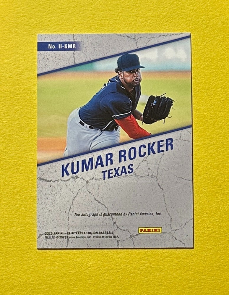 2023 PANINI ELITE EXTRA EDITION KUMAR ROCKER IMPACT IMPRESSIONS AUTO #II-KMR