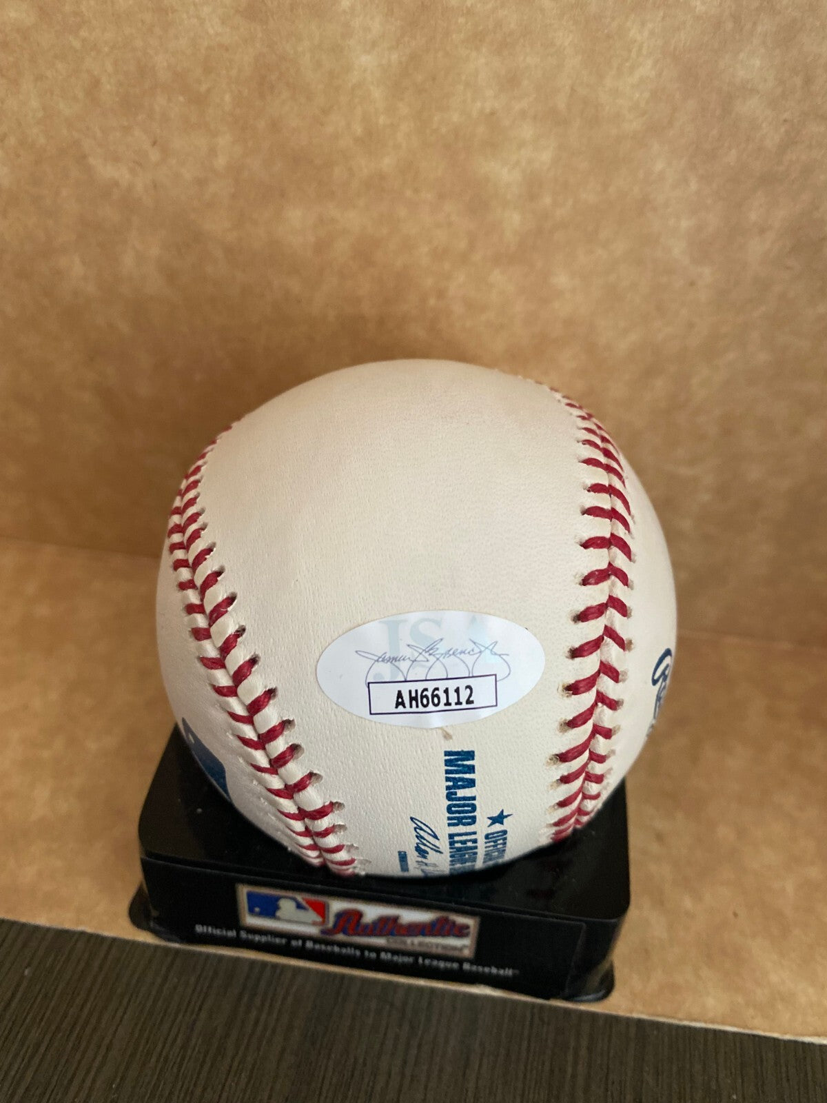 CAL ELDRED BREWERS/CARDINALS SIGNED AUTOGRAPHED M.L. BASEBALL JSA COA
