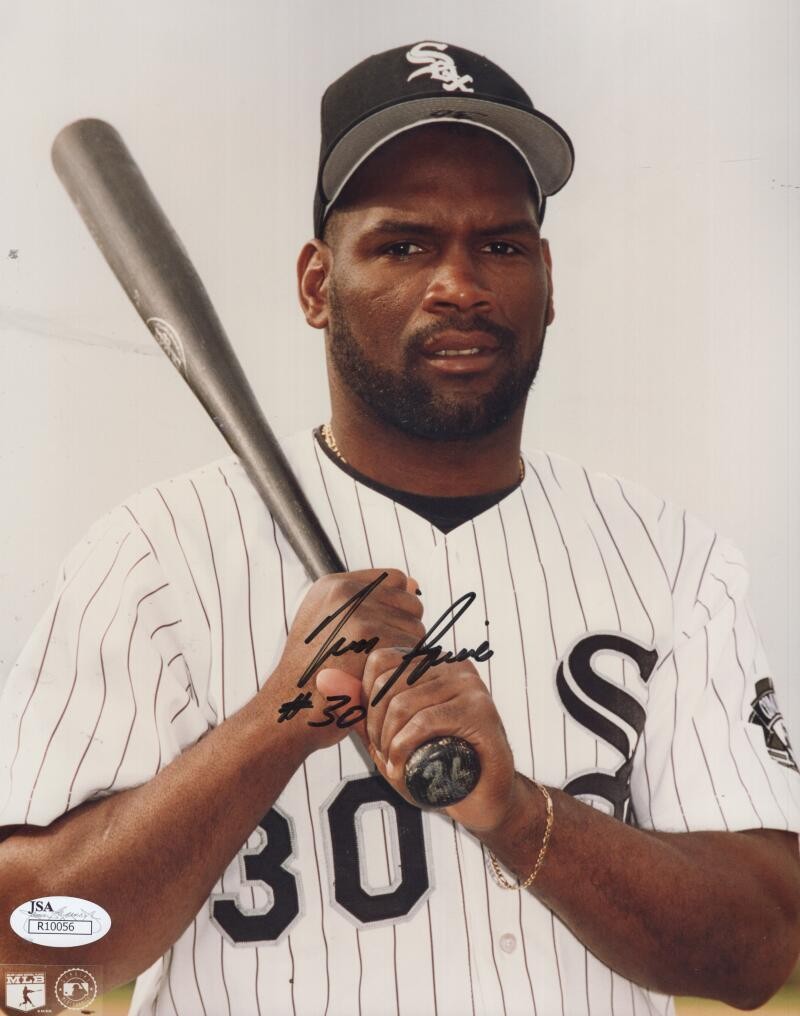 TIM RAINES CHICAGO WHITE SOX SIGNED AUTOGRAPHED 8X10 PHOTO JSA R10056