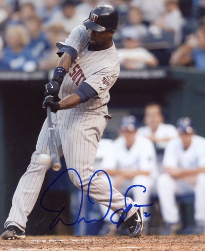 DENARD SPAN MINNESOTA TWINS SIGNED 8X10 PHOTO W/COA