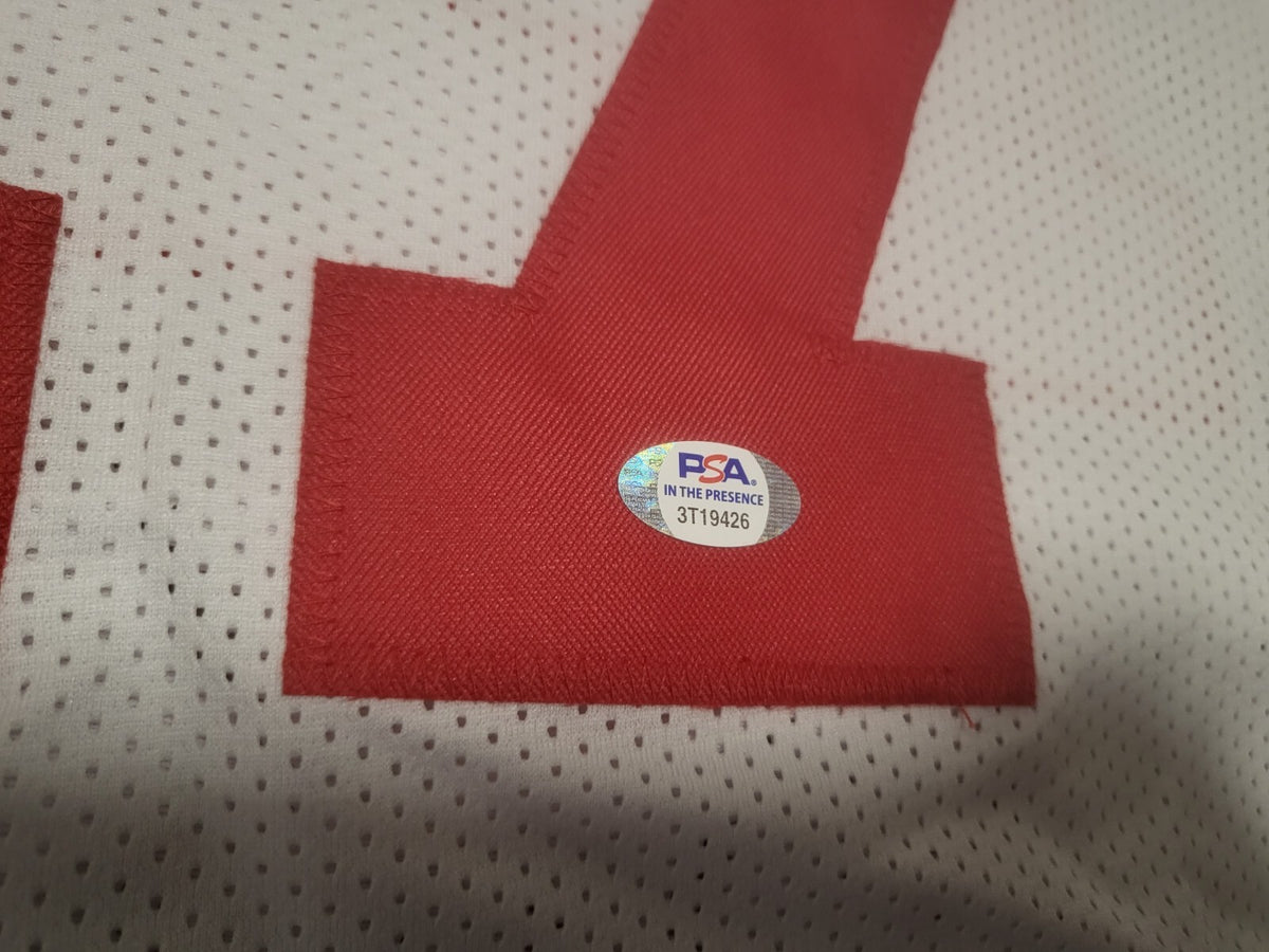JEROME BAKER #17 OHIO STATE SIGNED AUTO WHITE CUSTOM JERSEY SZ XL PSA STICKER