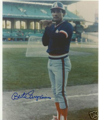 BERT CAMPANERIS CALIFORNIA ANGELS SIGNED 8X10 PHOTO