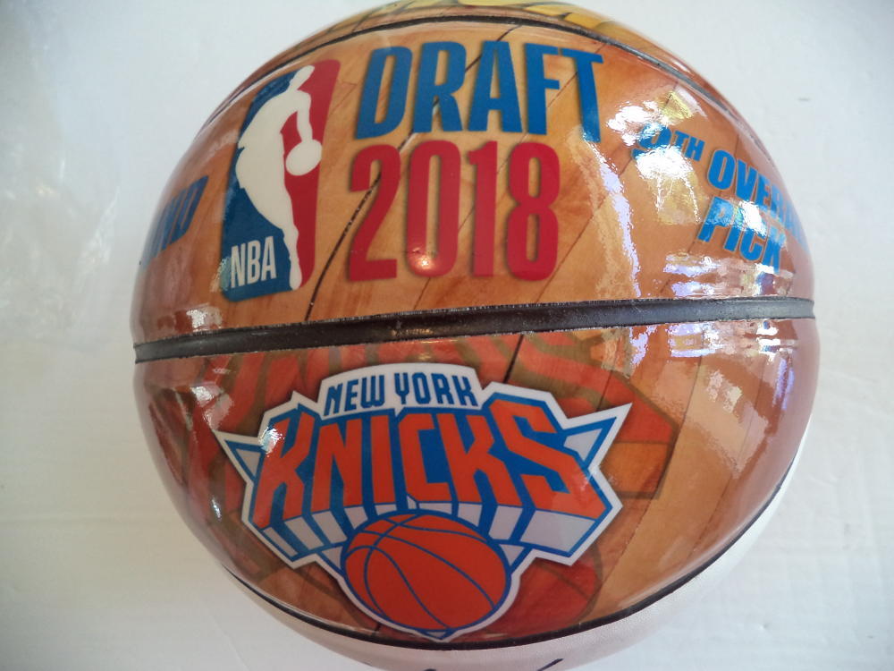 KEVIN  KNOX NEW YORK KNICKS SIGNED NBA DRAFT NIGHT BASKETBALL RC JSA WPP071687