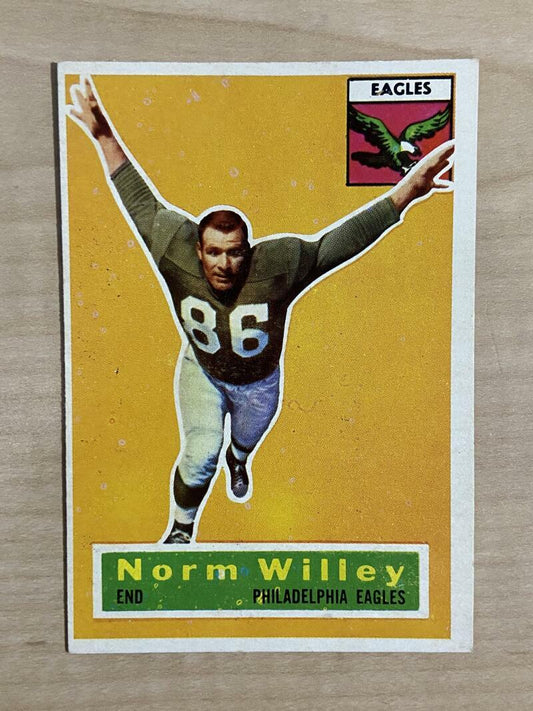 1956 TOPPS NORM WILLEY PHILADELPHIA EAGLES #88 EX 