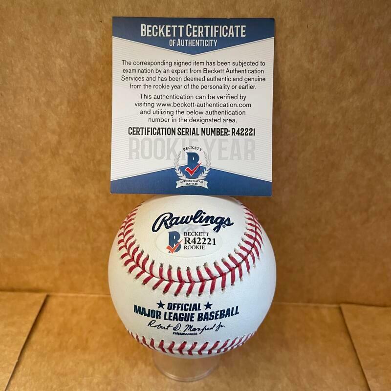 BEAU BURROWS DETROIT TIGERS ROOKIE YEAR SIGNED AUTO M.L. BASEBALL BAS R42221
