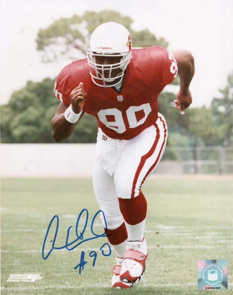 ANDRE WADSWORTH ARIZONA CARDINALS SIGNED AUTOGRAPHED 8X10 PHOTO W/ COA