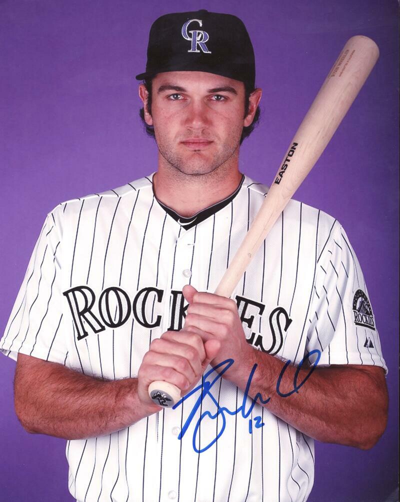 RYAN WHEELER COLORADO ROCKIES SIGNED AUTOGRAPHED 8X10 PHOTO W/ COA