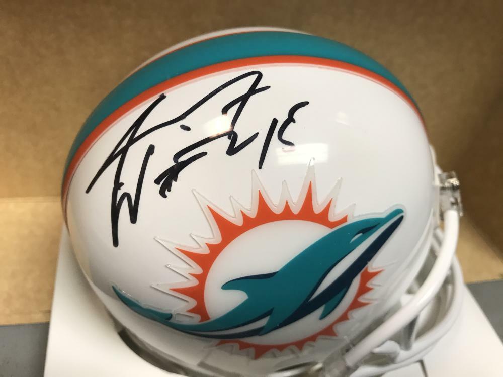 ALBERT WILSON MIAMI DOLPHINS SIGNED AUTOGRAPHED MINI HELMET JSA WPP136063