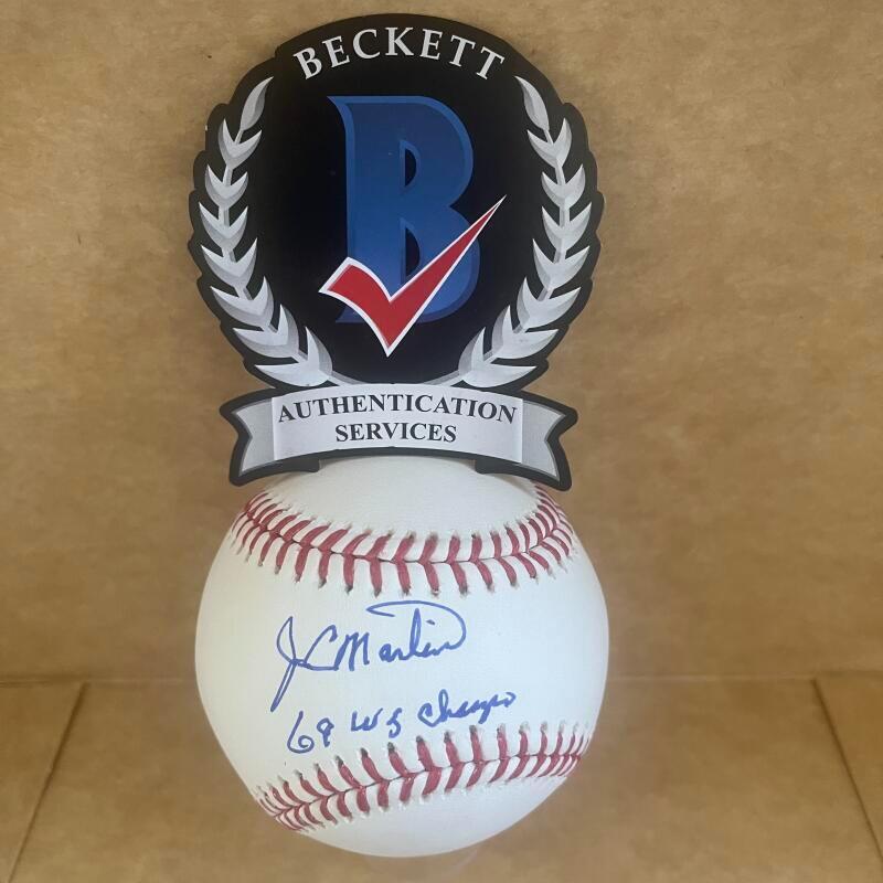 J.C. MARTIN METS 69 W.S. CHAMPS SIGNED AUTO M.L. BASEBALL  BAS AUTHENICATED