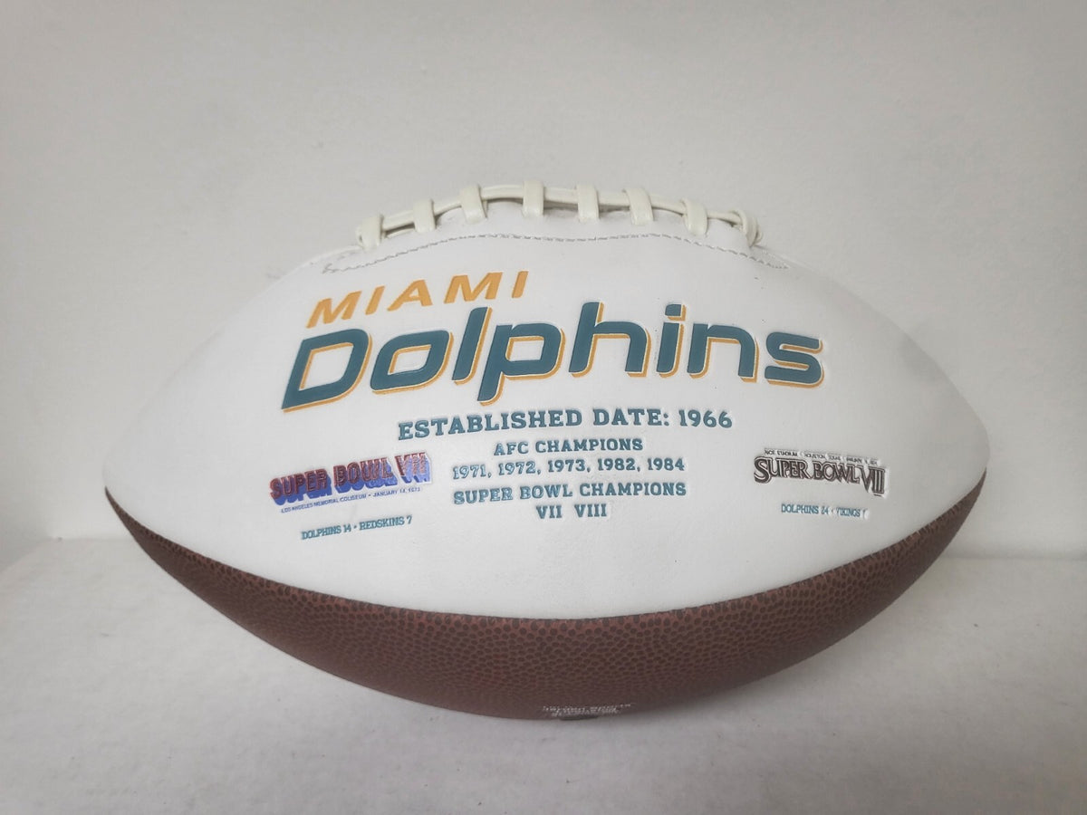 JAKEEM GRANT PHINS UP MIAMI DOLPHINS SIGNED AUTOGRAPHED WHITE PANEL FOOTBALL COA