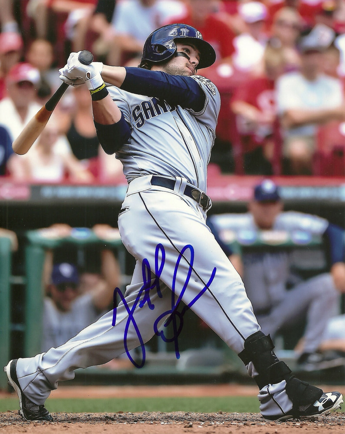 JAFF DECKER SAN DIEGO PADRES SIGNED AUTOGRAPHED 8x10 PHOTO W/COA