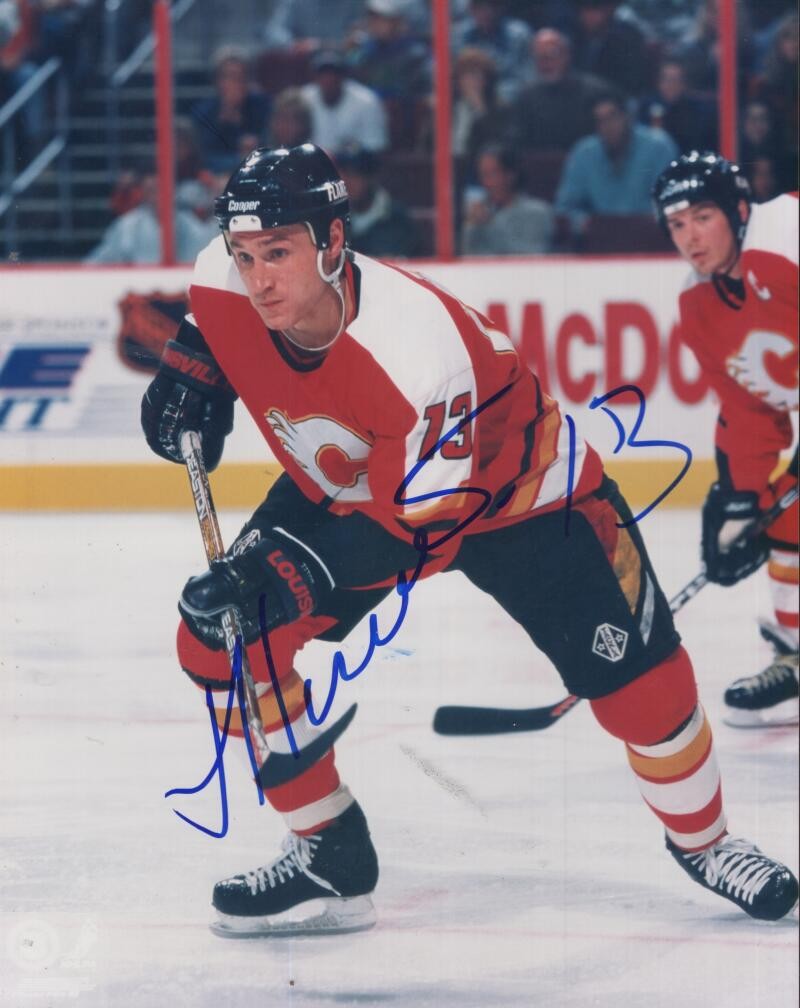 GERMAN TITOV CALGARY FLAMES SIGNED AUTOGRAPHED 8X10 PHOTO W/ COA