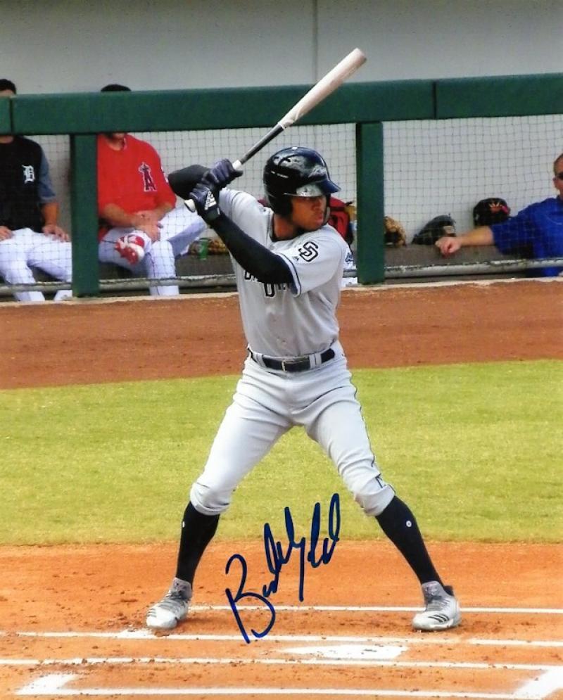 BUDDY REED SAN DIEGO PADRES SIGNED AUTOGRAPHED 8X10 PHOTO W/COA