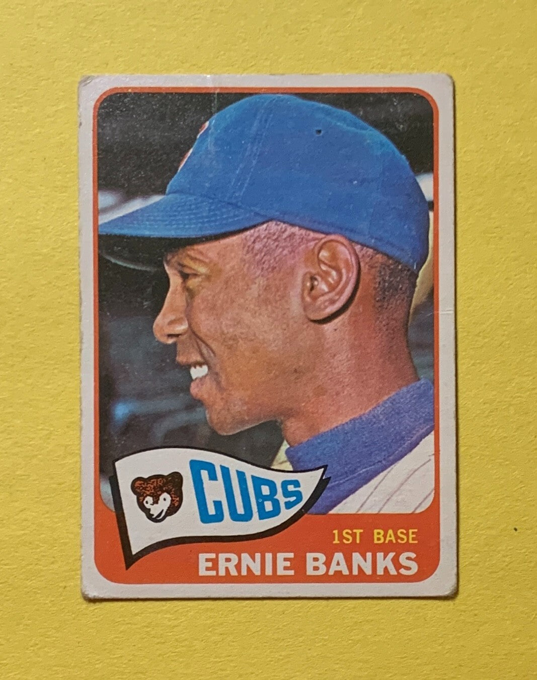 1965 TOPPS ERNIE BANKS #510 CUBS HOF