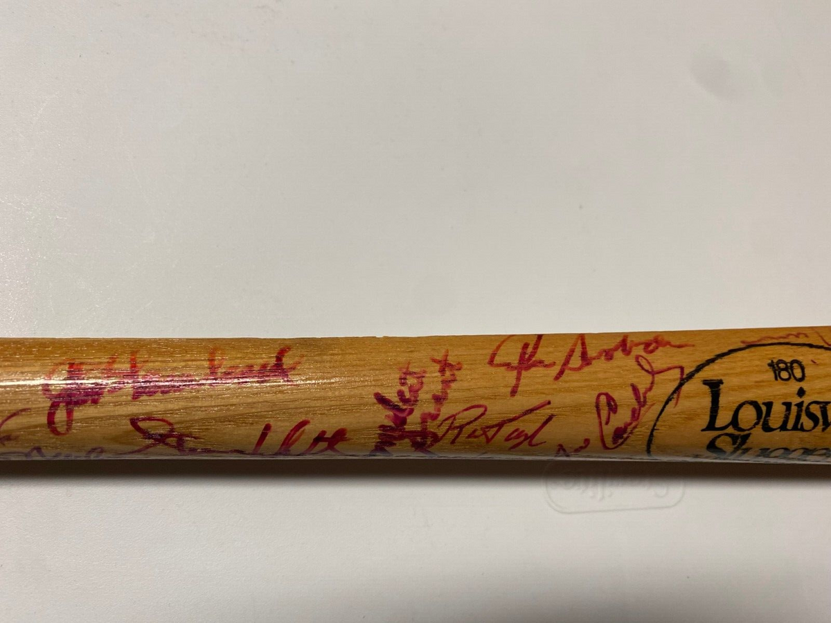 MLB GREATS MULTI SIGNED AUTOGRAPH LV SLUGGER MEMORIAL CLASSICS SPLIT BAT COA !