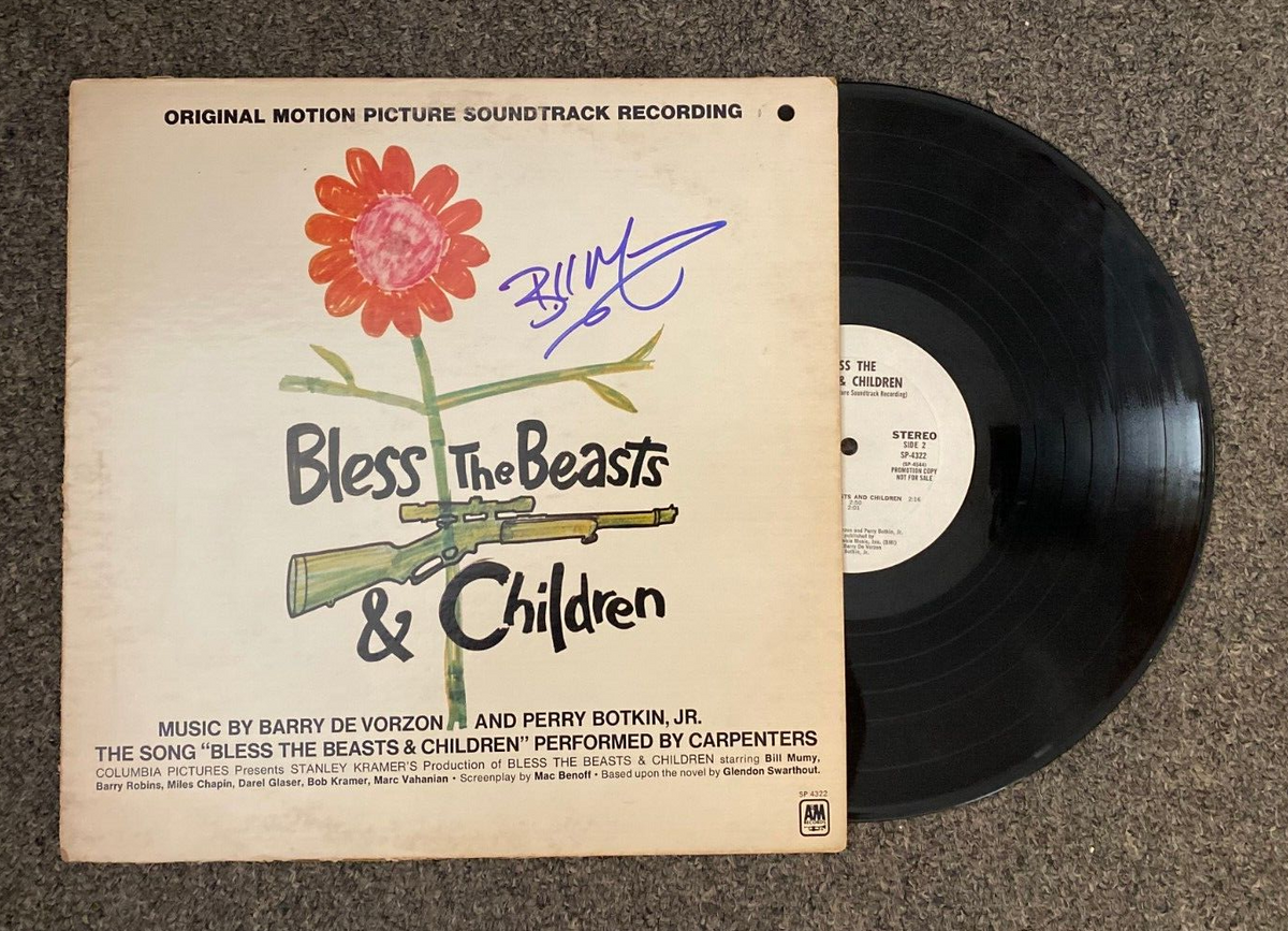 BILL MUMY BLESS THE BEATS & CHILDREN SIGNED AUTOGRAPHED ALBUM COVER W/COA
