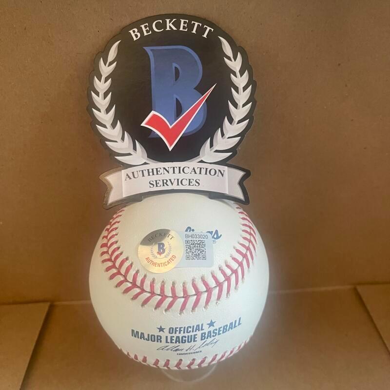 ANDREW HEANEY LOS ANGELES DODGERS SIGNED AUTO M.L.BASEBALL BECKETT AUTHENTICATED