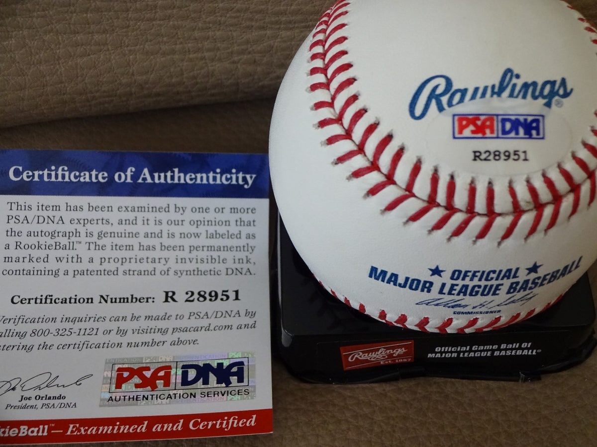 AUSTIN  WILSON SEATTLE MARINERS  SIGNED AUTOGRAPHED ROMLB  BASEBALL PSA R28951