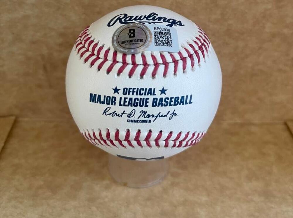 HERM WINNINGHAM REDS 1990 WS CHAMPS SIGNED AUTOGRAPHED M.L. BASEBALL BECKETT AUT