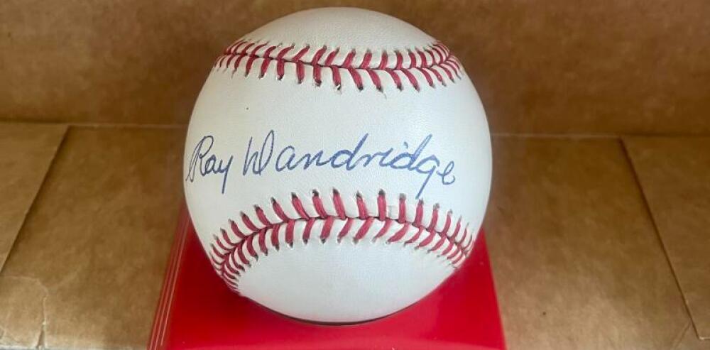 RAY DANDRIDGE NEGRO LEAGUE HOF SIGNED AUTOGRAPHED N.L. BASEBALL BECKETT AUTH