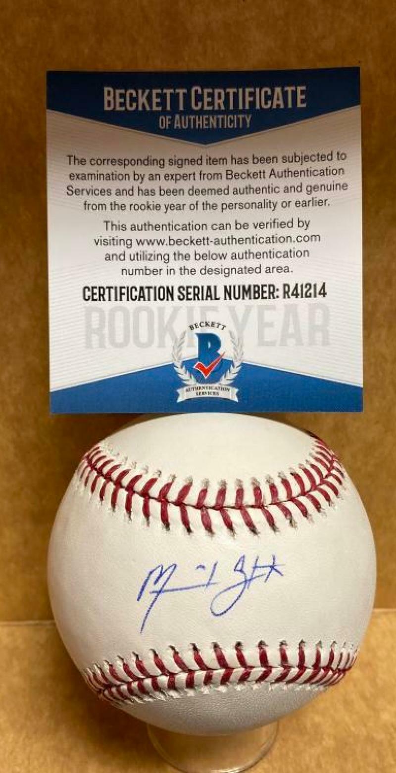 MADISON STOKES PHILADELPHIA PHILLIES ROOKIE YEAR SIGNED M.L. BASEBALL R41214