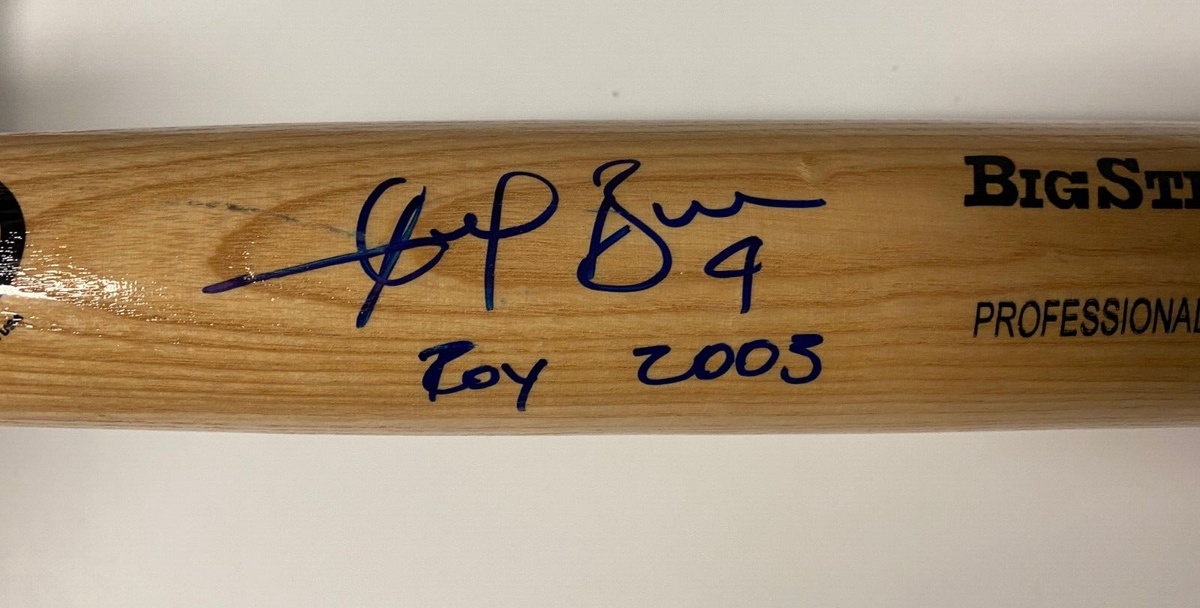 ANGEL BERROA ROY 2003 KC ROYALS SIGNED AUTOGRAPHED RAWLINGS BIG STICK BAT W/COA