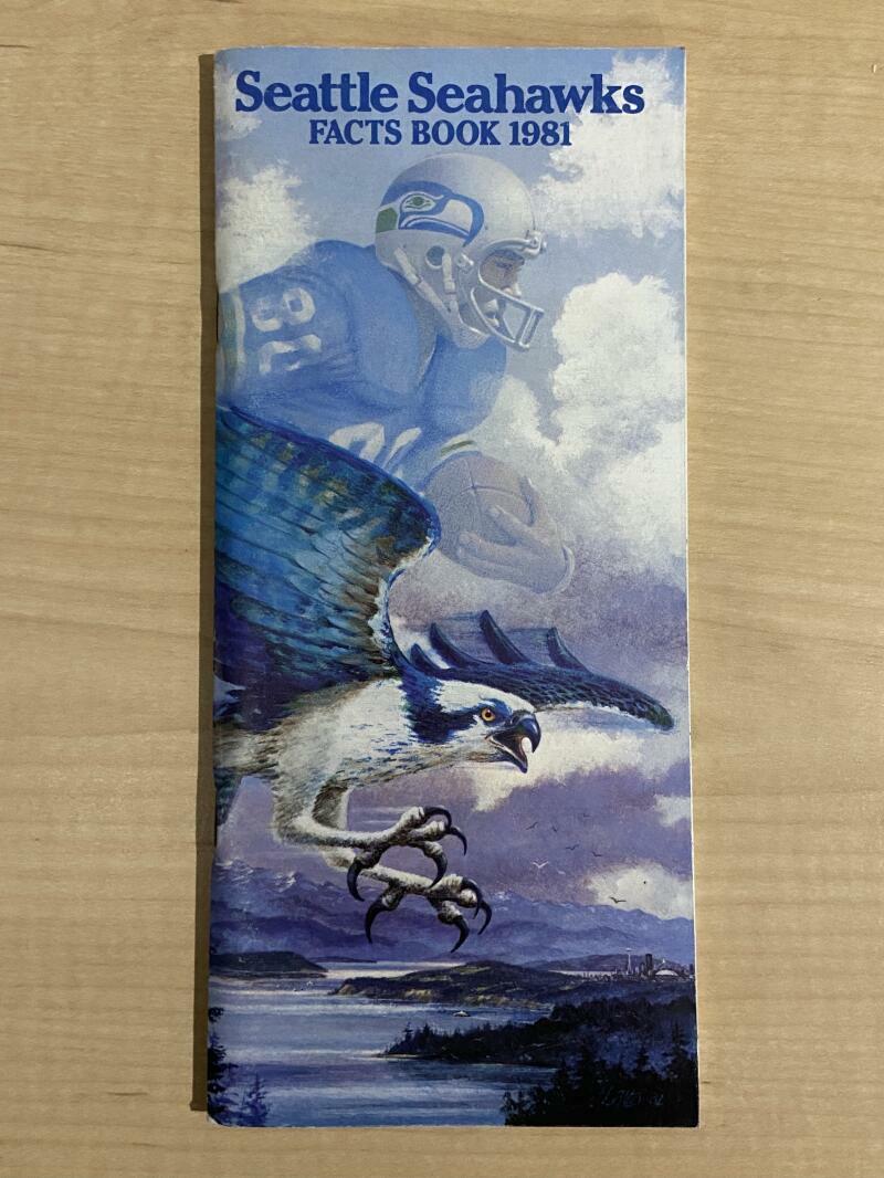 1981 SEATTLE SEAHAWKS FACTS BOOK 140 PAGES 