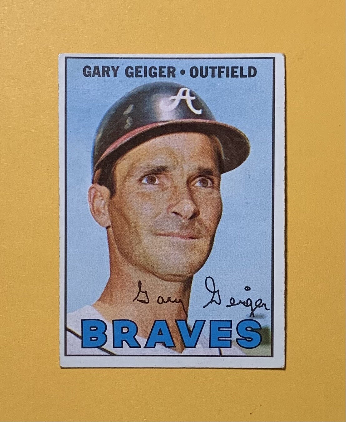 1967 TOPPS GARY GEIGER #566 BRAVES