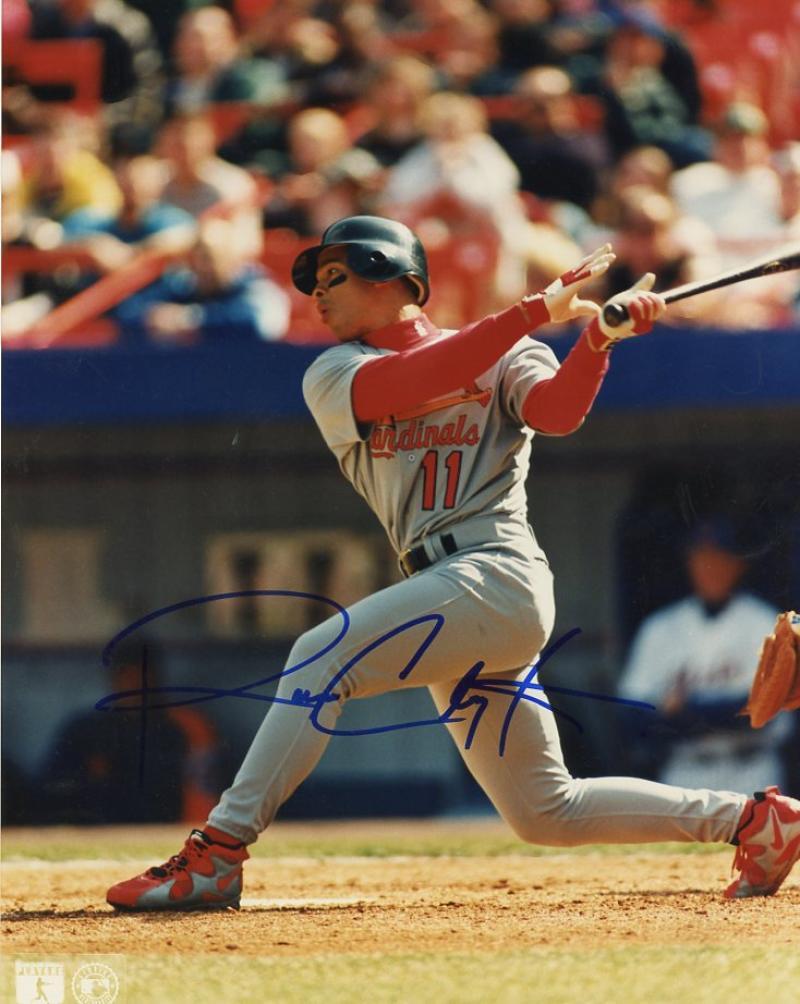 ROYCE CLAYTON ST. LOUIS CARDINALS SIGNED AUTOGRAPHED 8X10 PHOTO W/COA