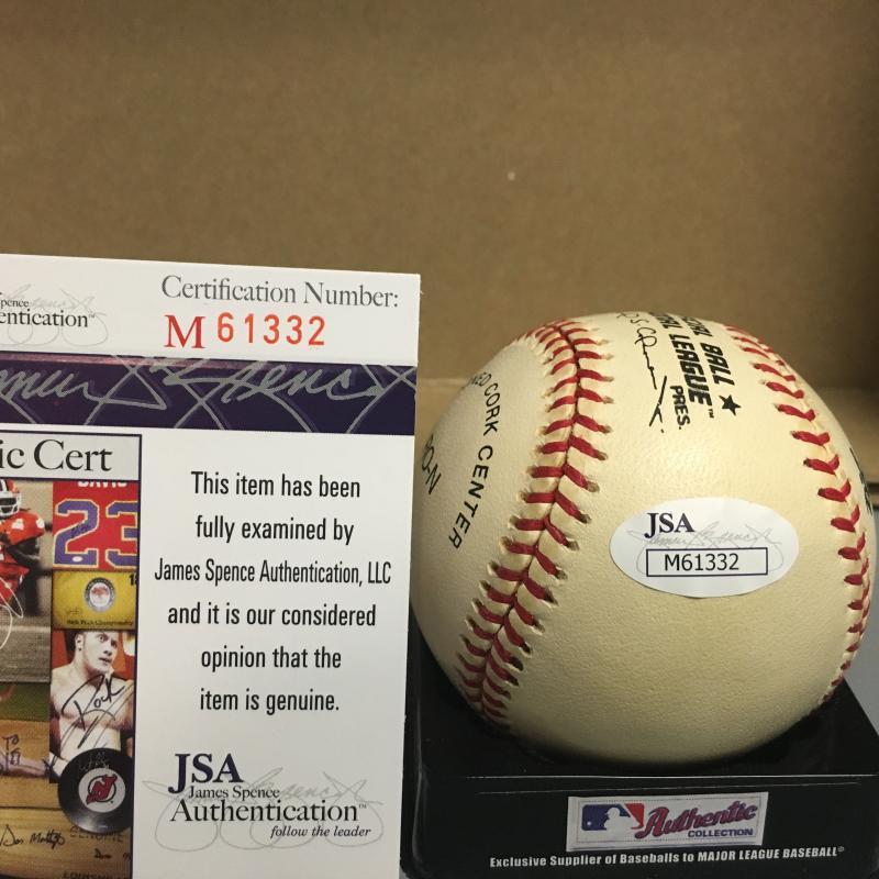 PREACHER ROE BROOKLYN DODGERS DECEASED N.L. SIGNED BASEBALL JSA M61332