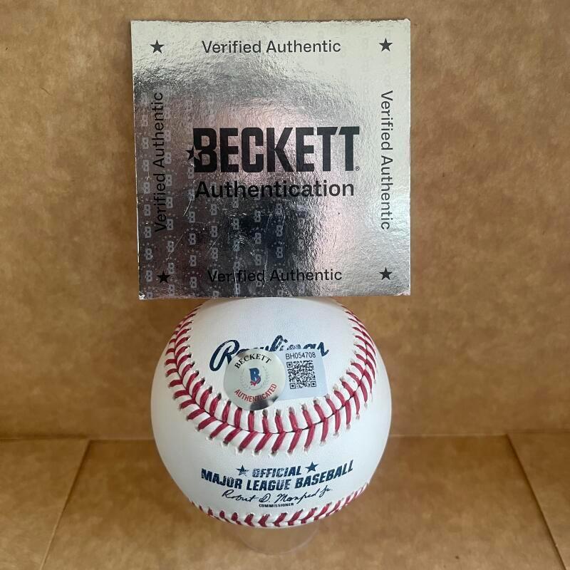 BAILEY OBER MINNESOTA TWINS  SIGNED AUTO M.L. BASEBALL BECKETT AUTHENTICATED